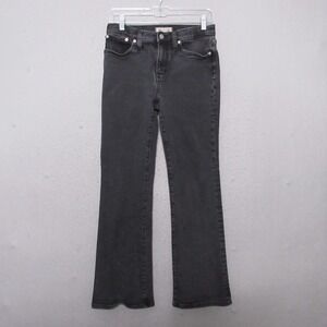 Madewell Mid Rise Kick Out Jeans Women‎ 26 Faded Black Contemporary Denim